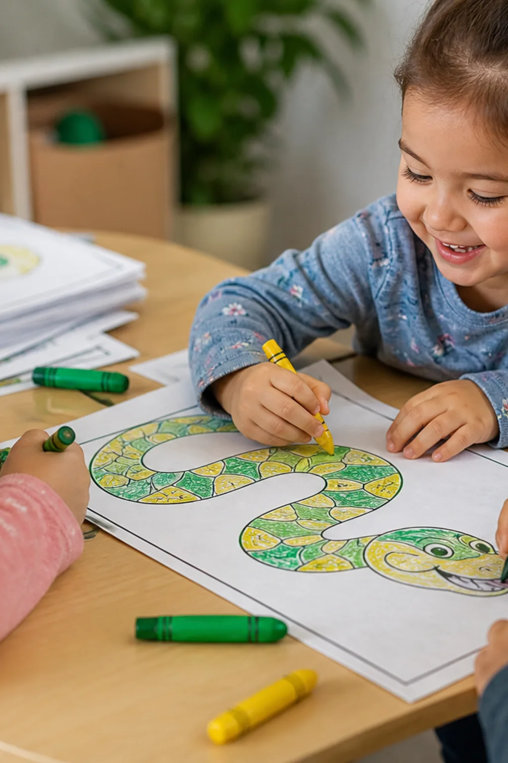 desenhos de cobra píton para colorir - 2