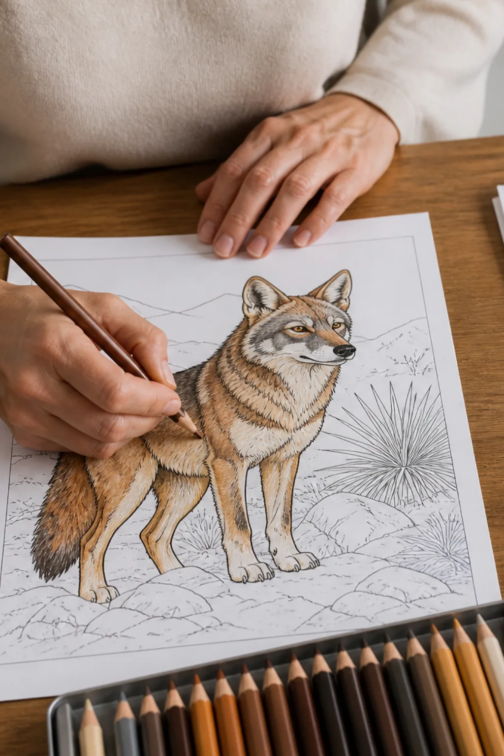 desenhos de coiote para colorir - 2