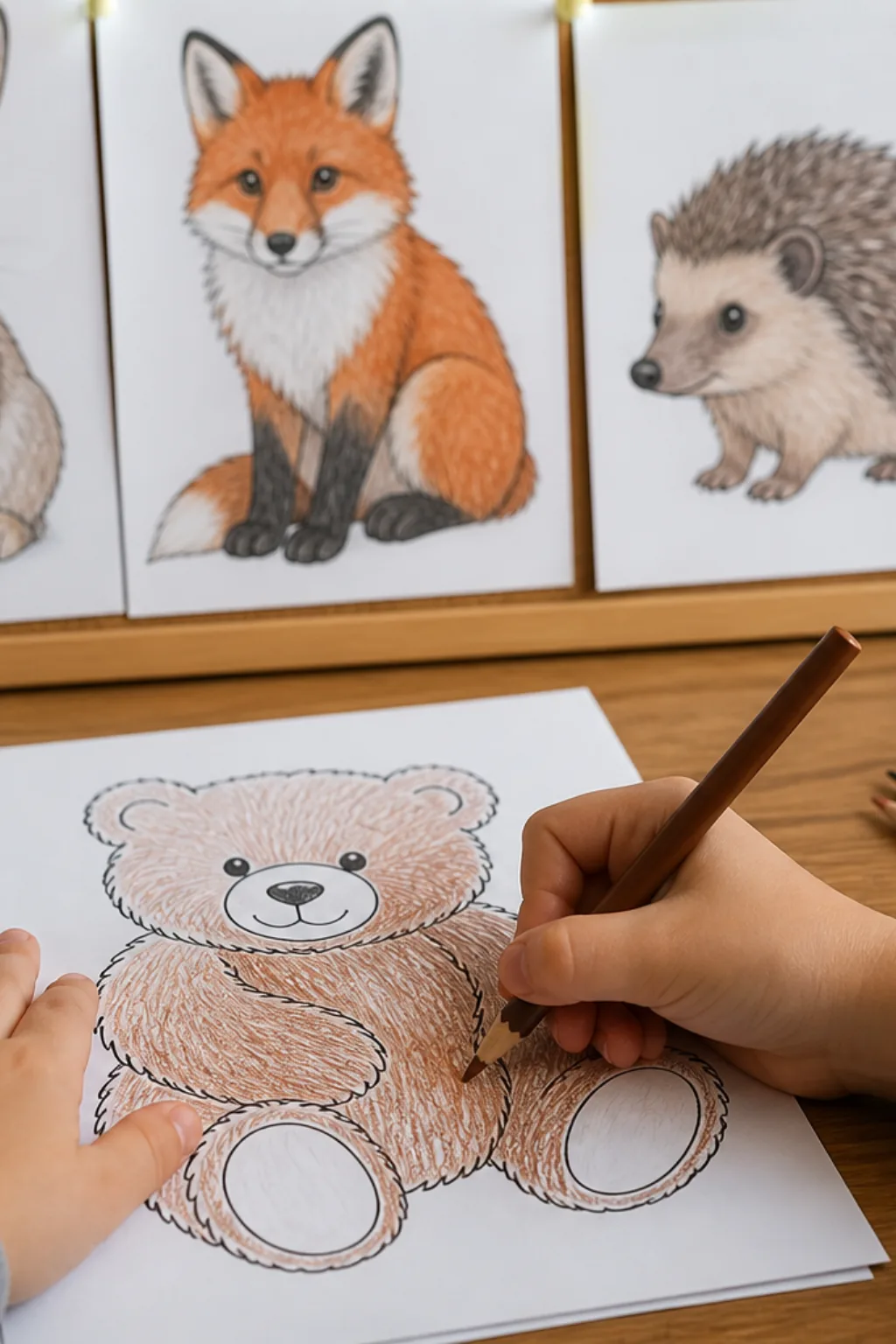 desenhos de animais com pelos para colorir - 2