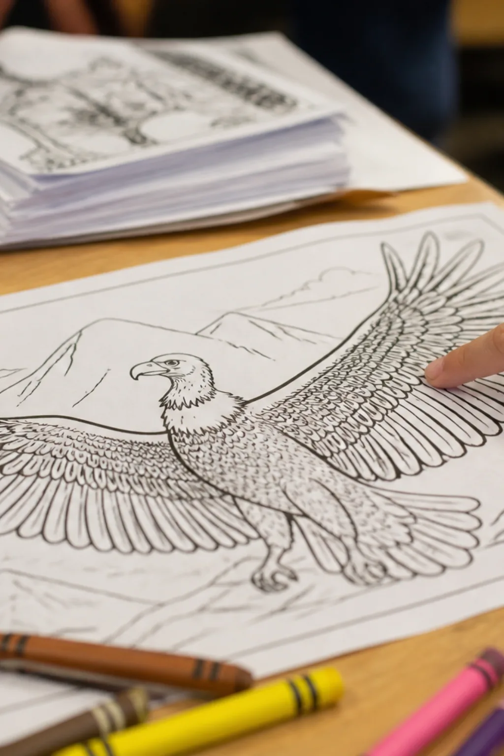 desenhos de condor para colorir - 2