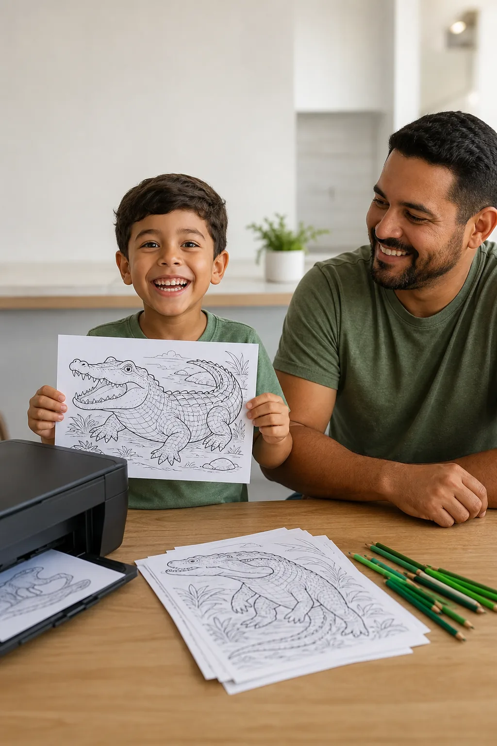 desenhos de crocodilo para colorir - 1