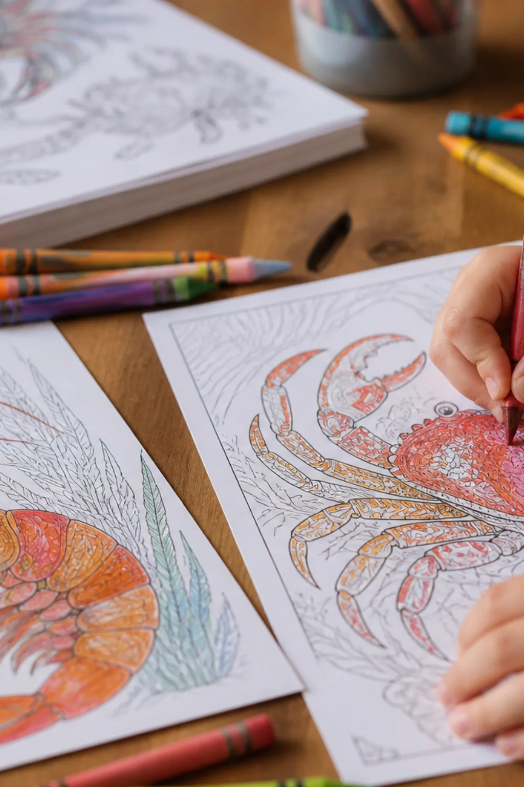 desenhos de crustáceos para colorir - 2