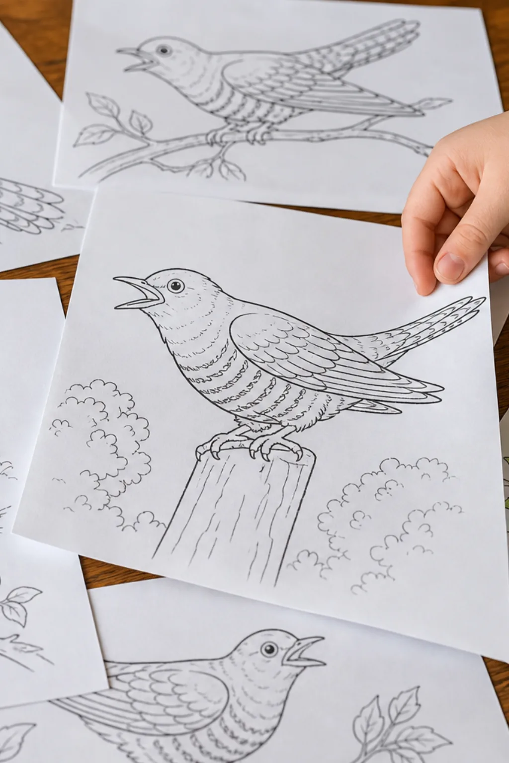 desenhos de cuco para colorir - 2