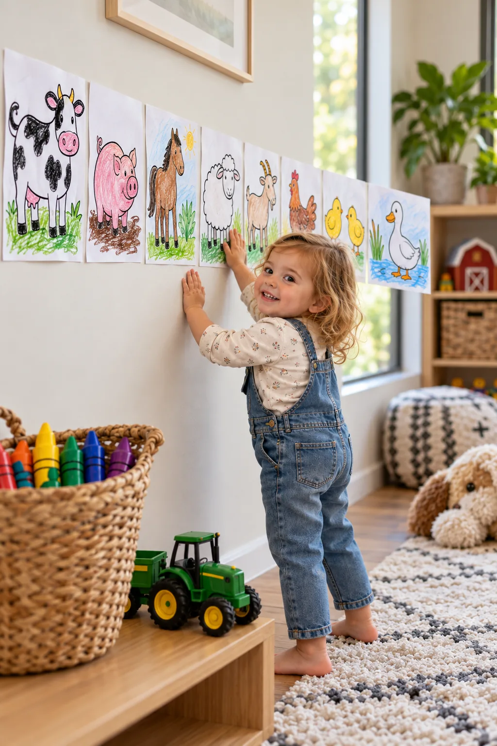 Desenhos de Animais da Fazenda para Colorir - Depois