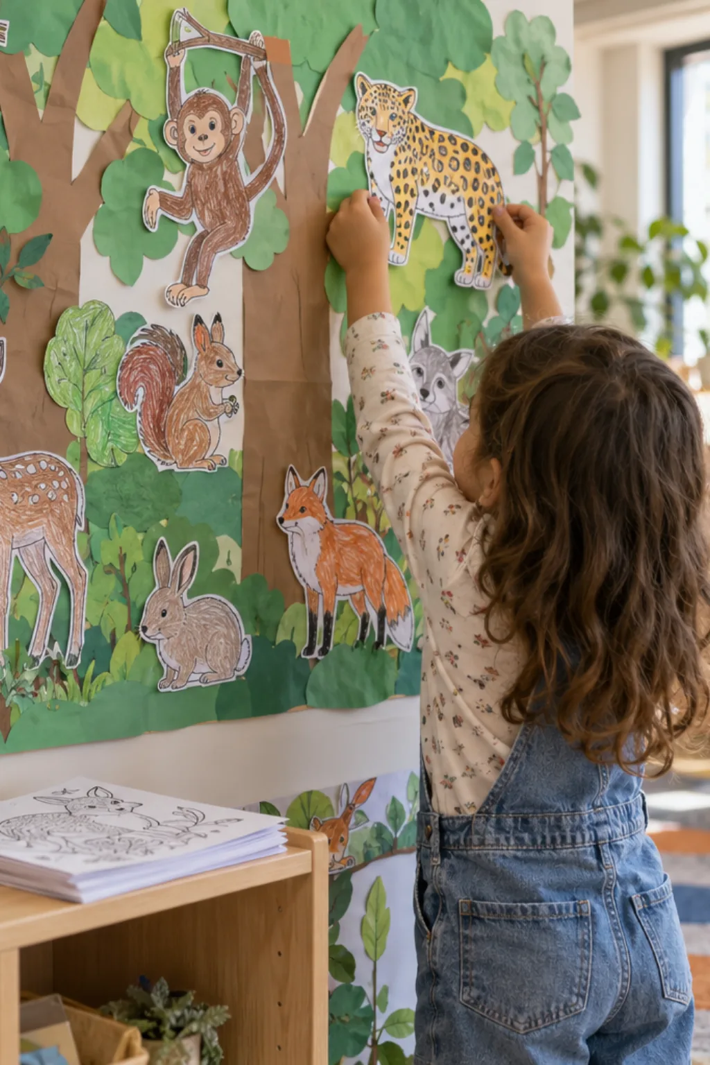 Desenhos de Animais da Floresta para Colorir - Depois
