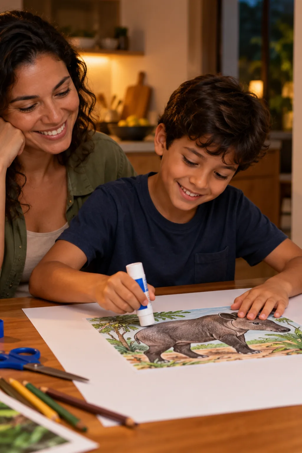 desenhos de anta para colorir — exemplo criado na Desenhos pra Colorir