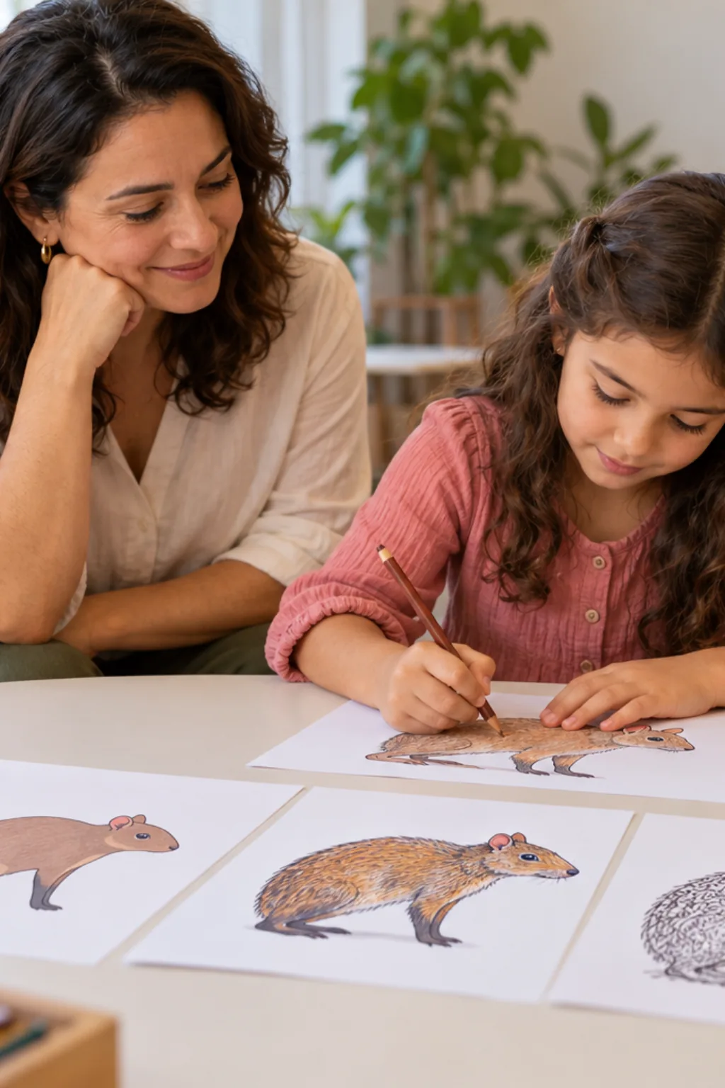 desenhos de cutia para colorir — exemplo criado na Desenhos pra Colorir
