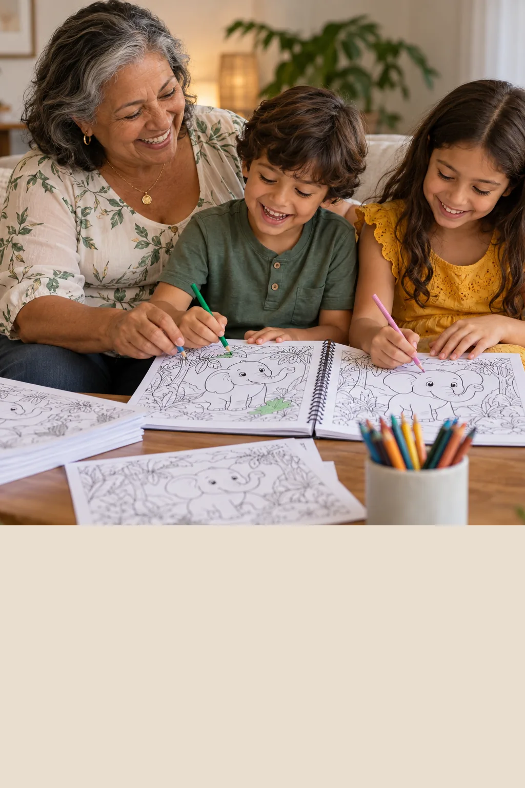 desenho de elefante indiano para colorir — exemplo criado na Desenhos pra Colorir