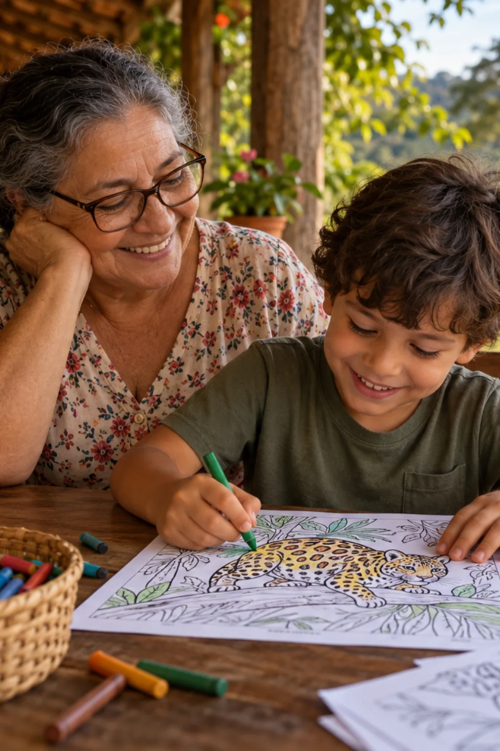 desenhos de gato-do-mato para colorir — exemplo criado na Desenhos pra Colorir