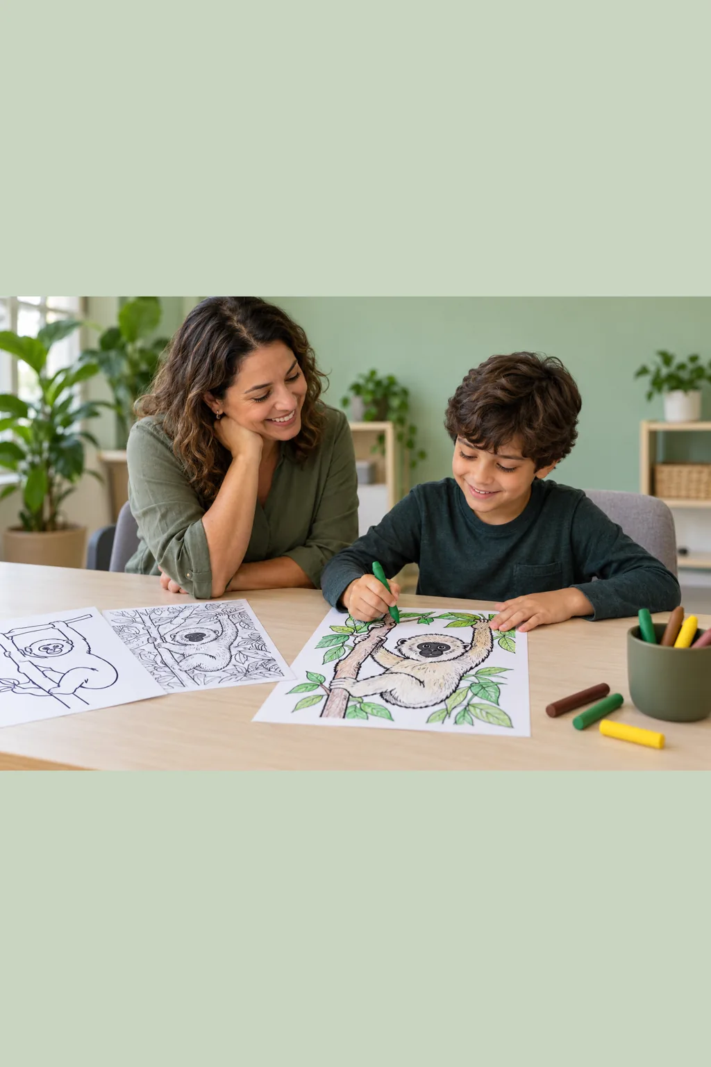 desenhos de muriqui para colorir — exemplo criado na Desenhos pra Colorir