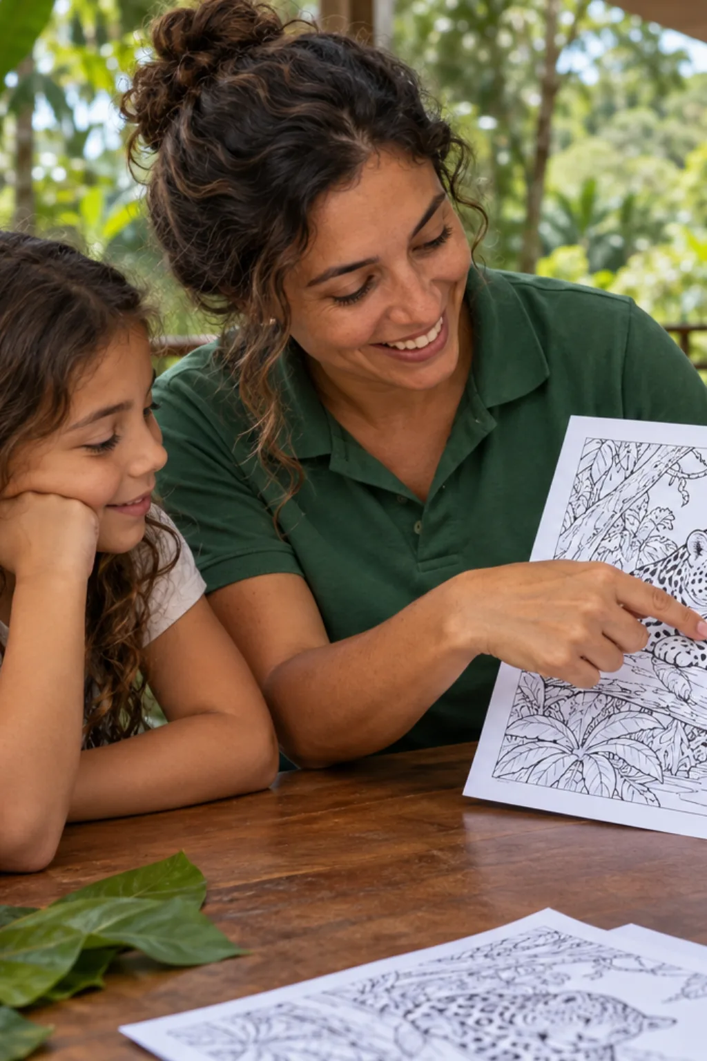 desenhos de onça para colorir — exemplo criado na Desenhos pra Colorir