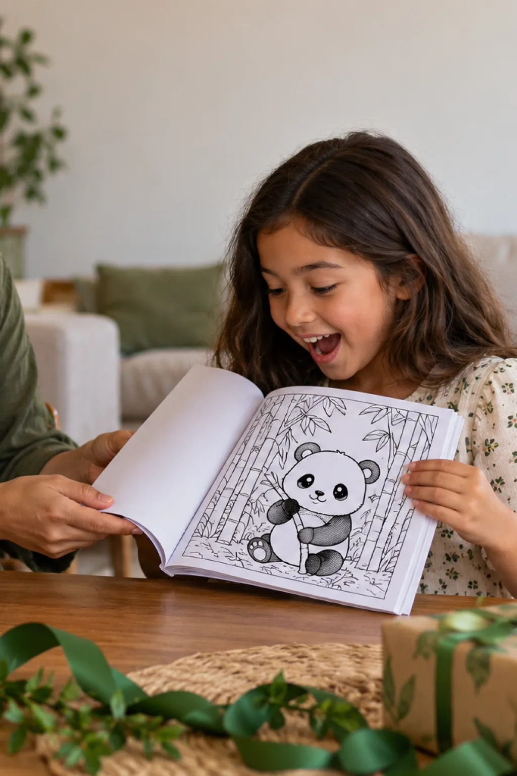 desenhos de panda para colorir — exemplo criado na Desenhos pra Colorir