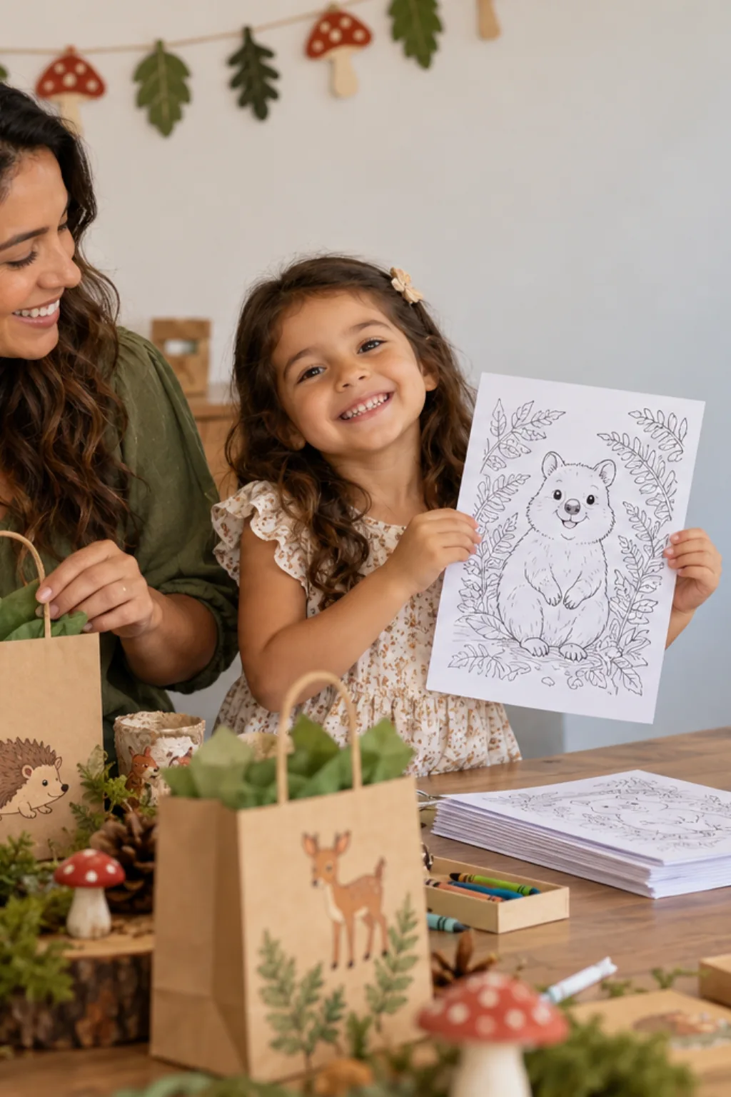 desenhos de quokka para colorir — exemplo criado na Desenhos pra Colorir