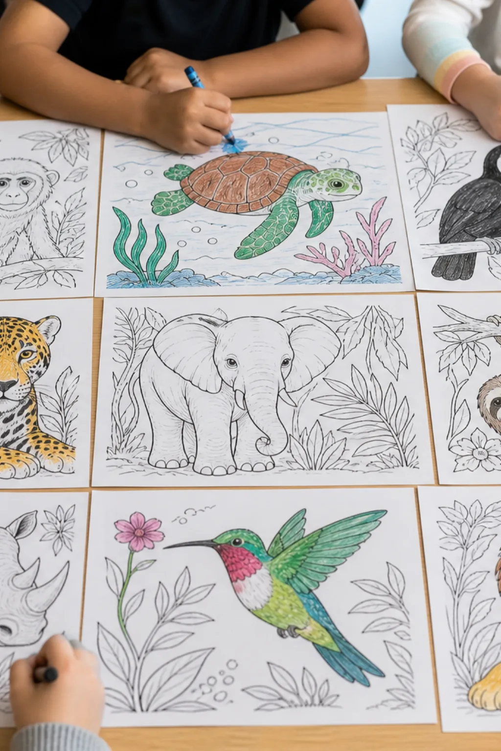 desenhos do dia dos animais para colorir - 2