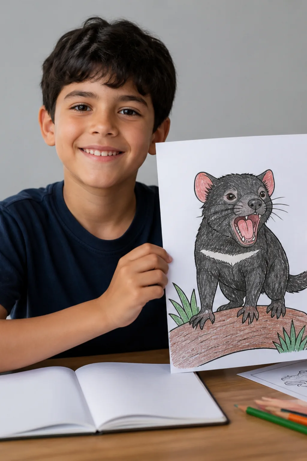 desenhos de diabo-da-tasmânia para colorir - 1