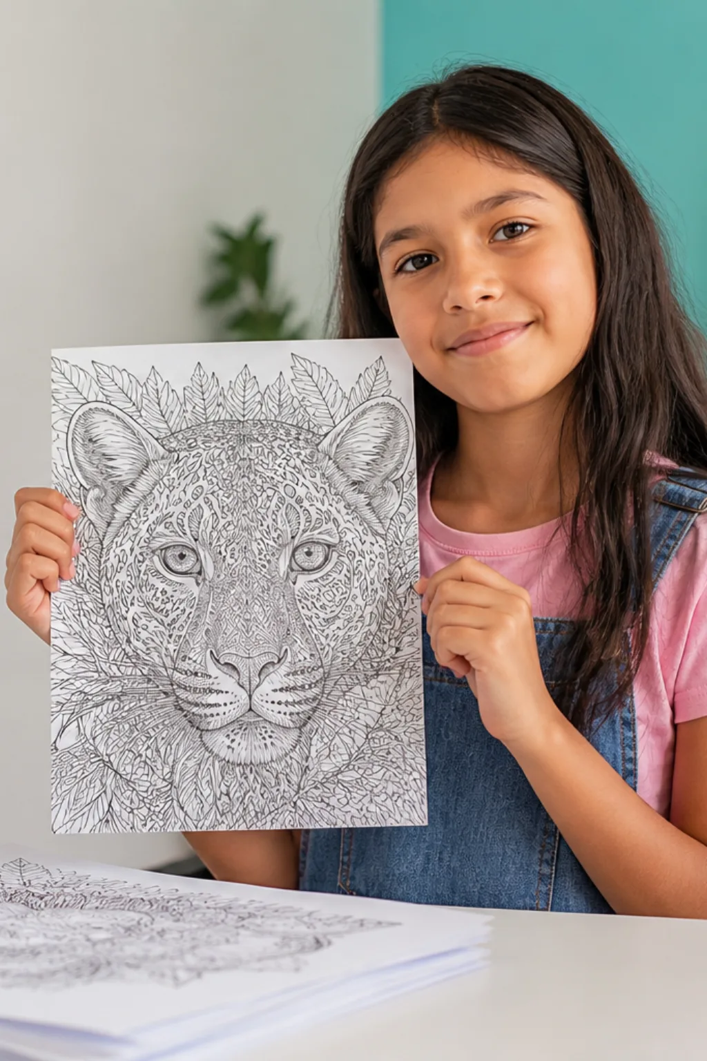 desenhos de animais difíceis para colorir — exemplo criado na Desenhos pra Colorir