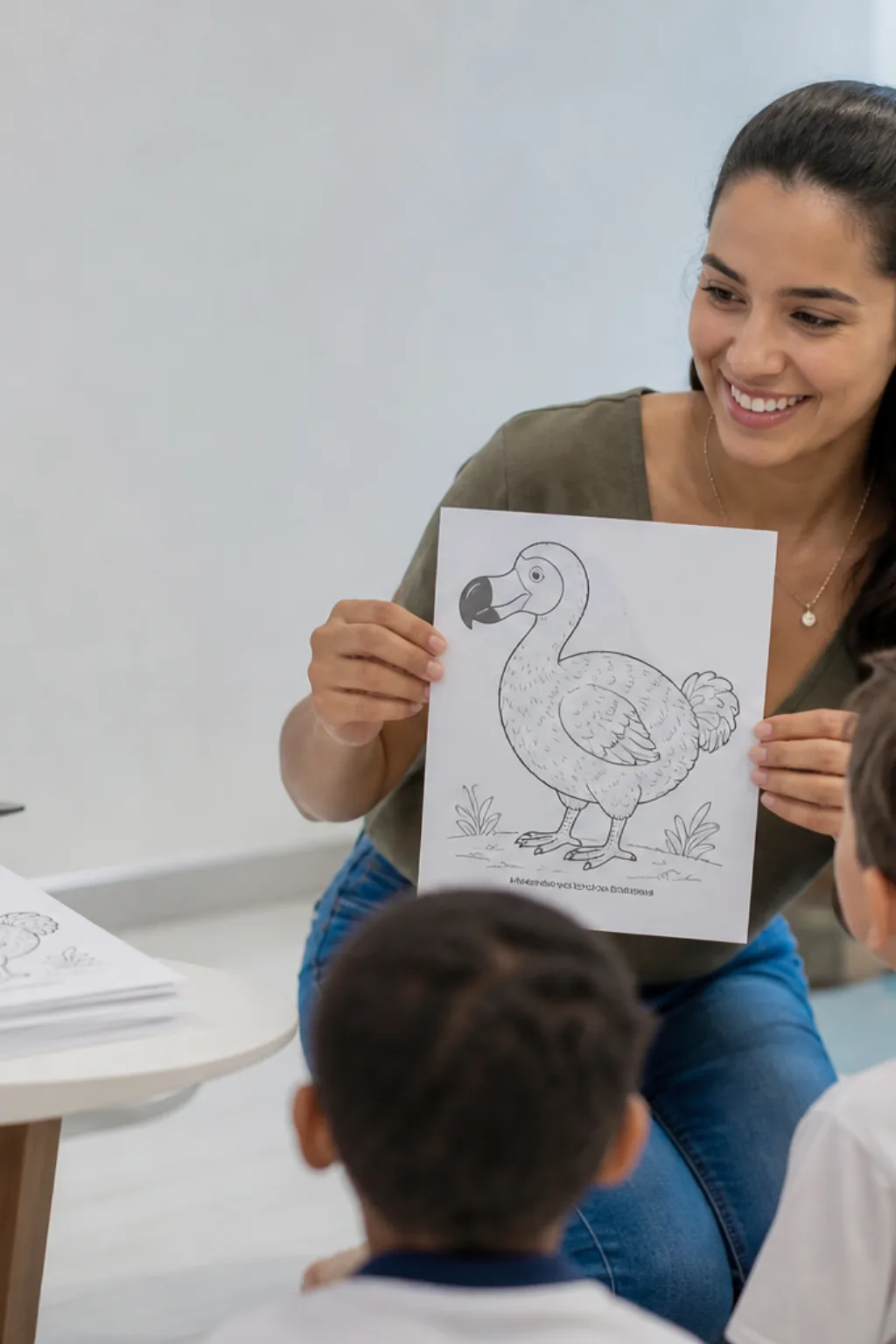 desenhos de dodô para colorir — exemplo criado na Desenhos pra Colorir