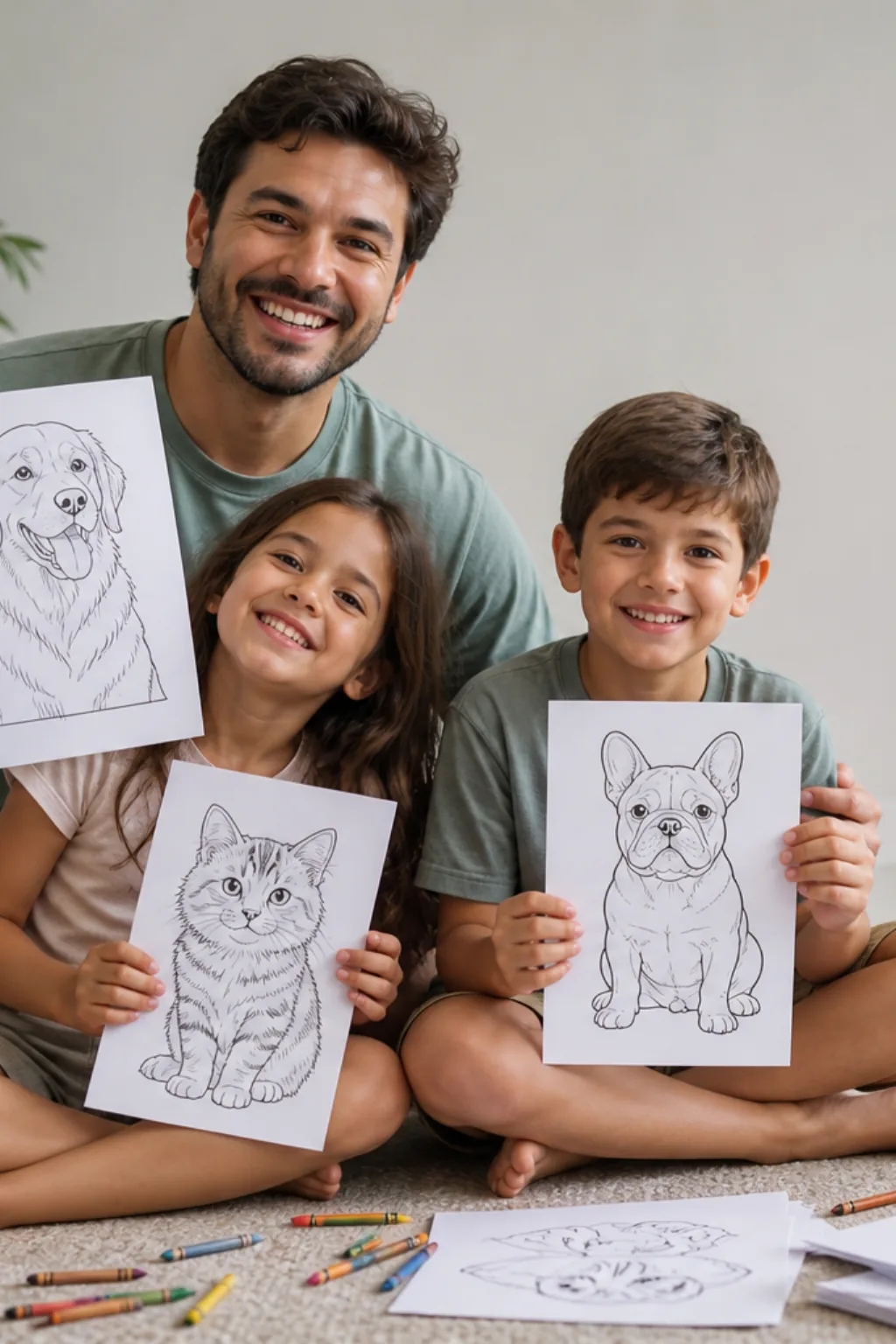 desenhos de animais domésticos para colorir - 1