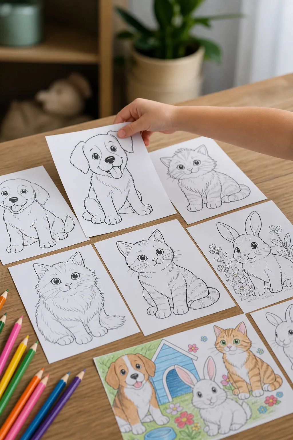 desenhos de animais domésticos para colorir - 2