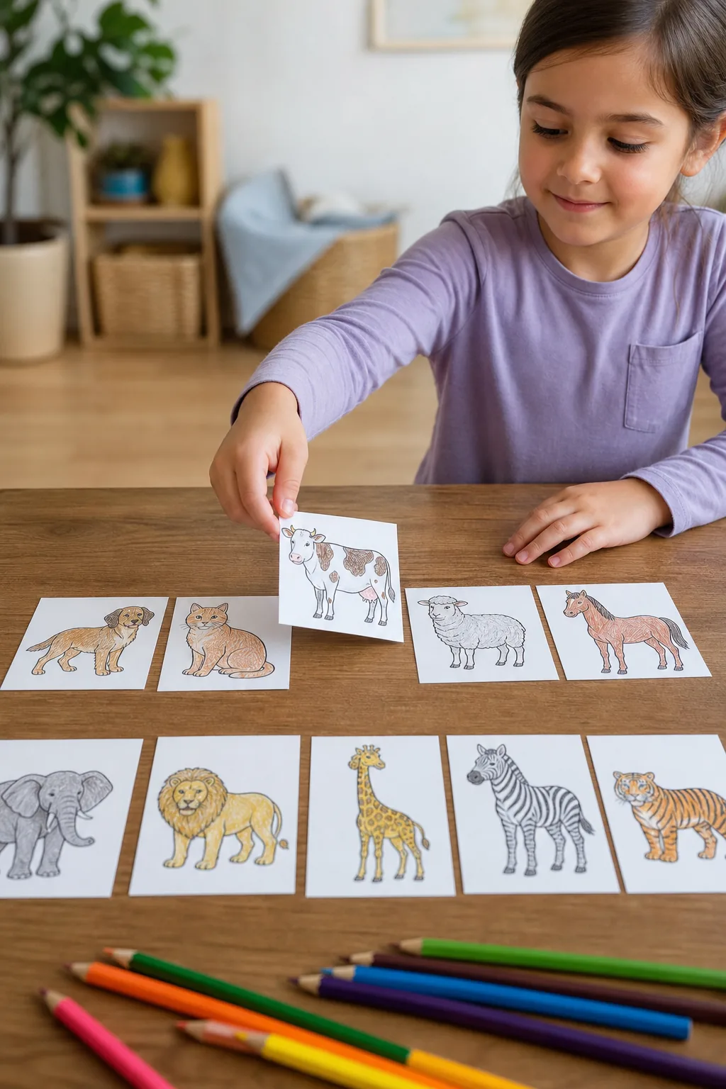 desenhos de animais domésticos e selvagens para colorir - 2