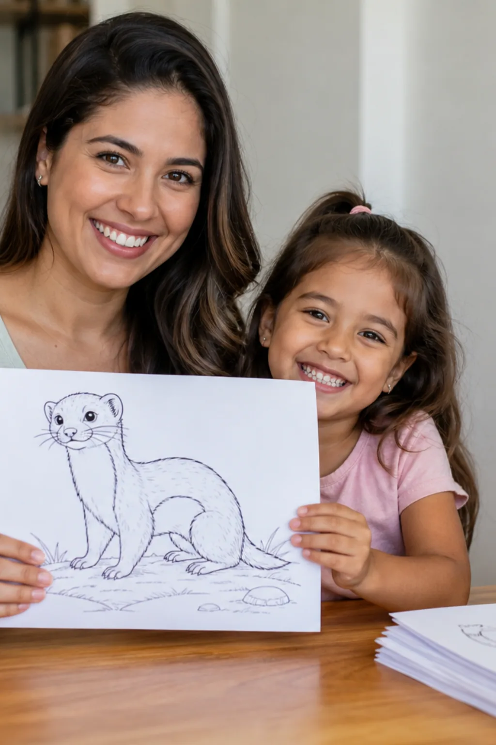 desenhos de doninha para colorir - 1