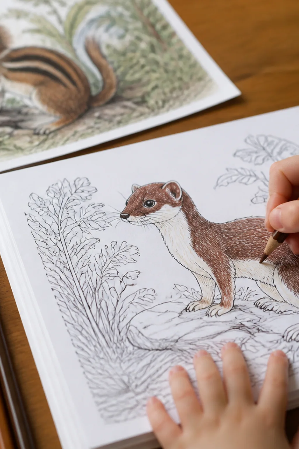 desenhos de doninha para colorir - 2