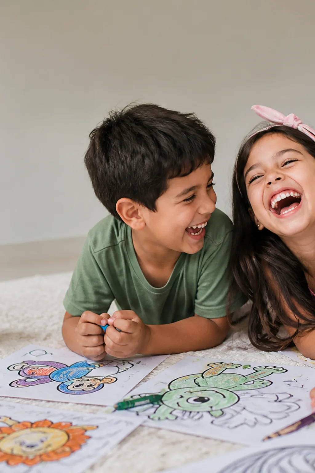desenhos de animais engraçados para colorir — exemplo criado na Desenhos pra Colorir