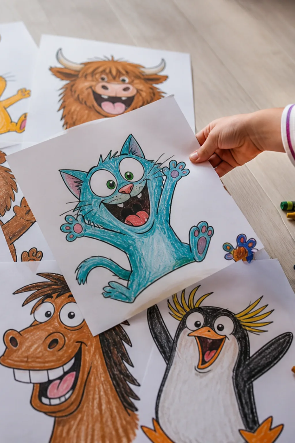 desenhos de animais engraçados para colorir - 2