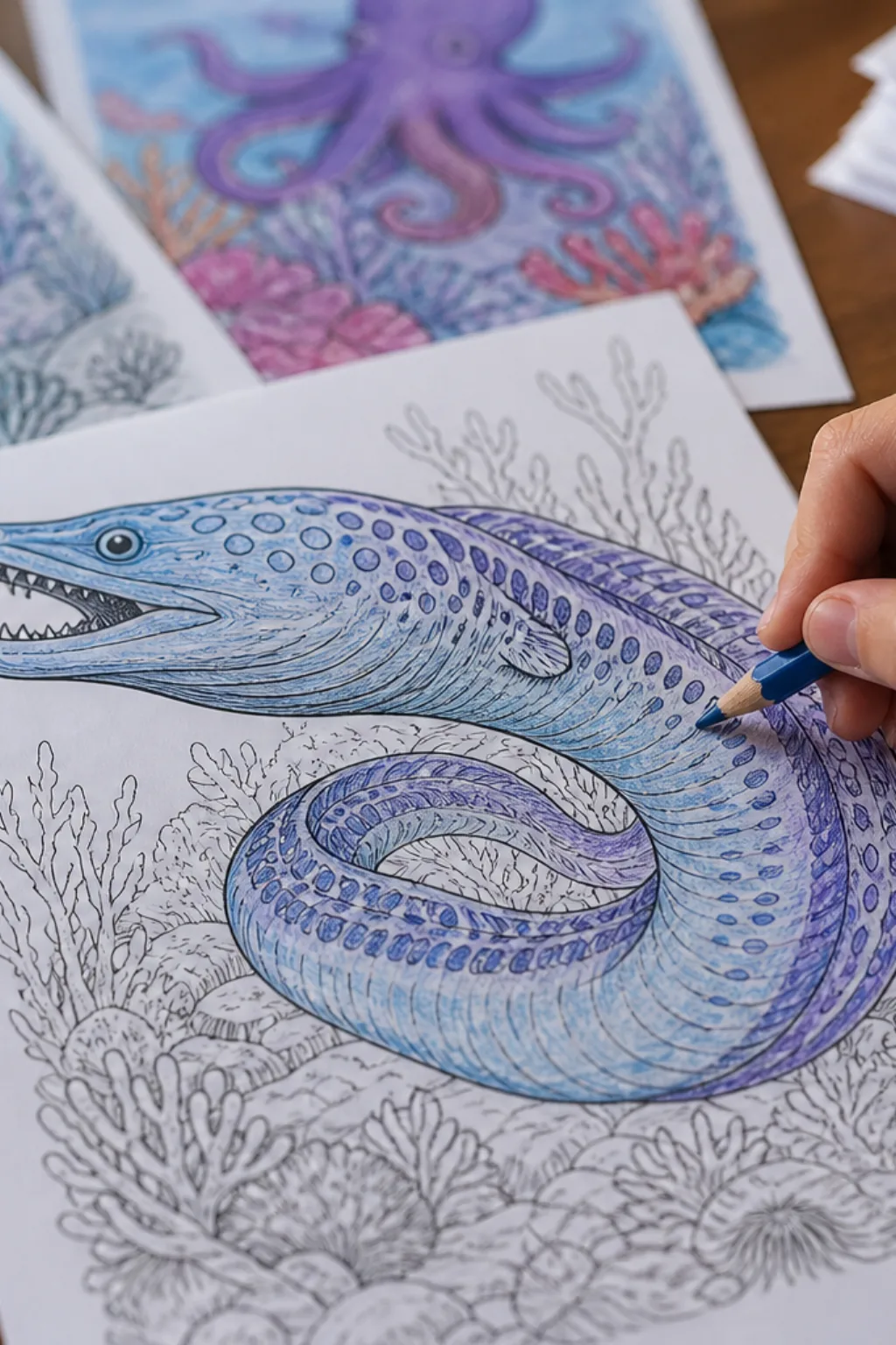 desenhos de enguia-pelicano para colorir - 2