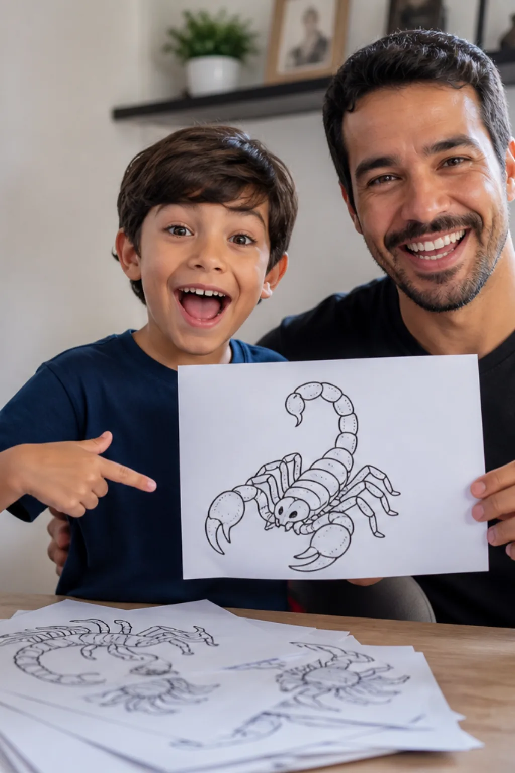 desenhos de escorpião para colorir - 1