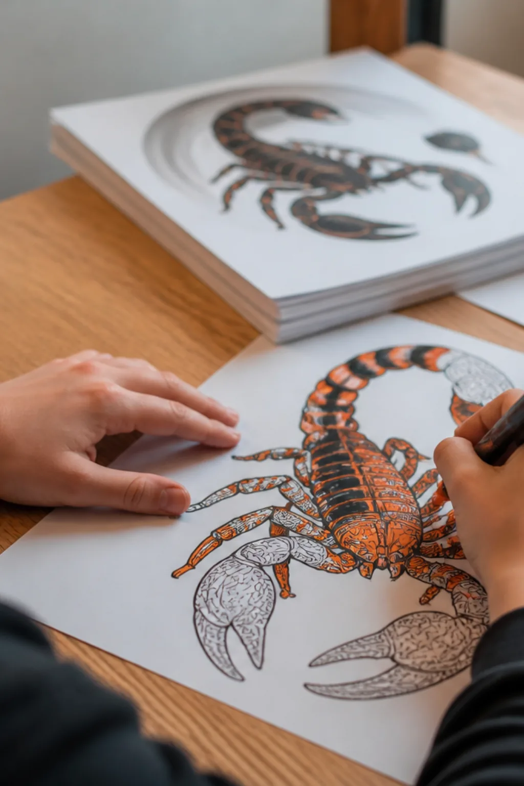 desenhos de escorpião para colorir - 2