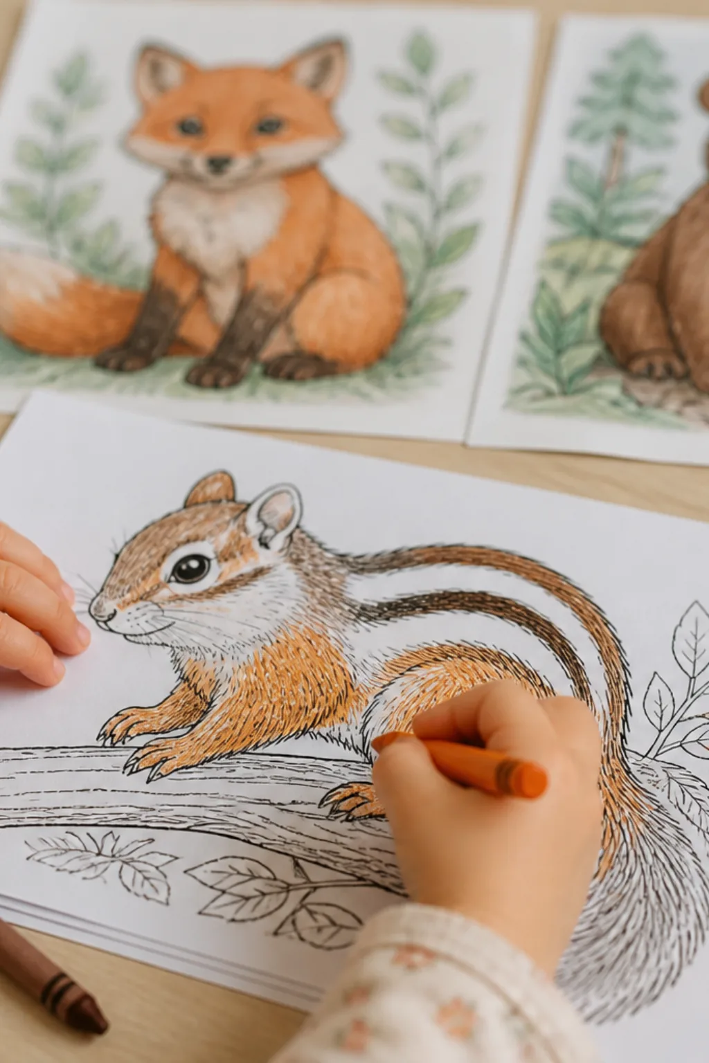 desenhos de esquilo-listrado para colorir - 2
