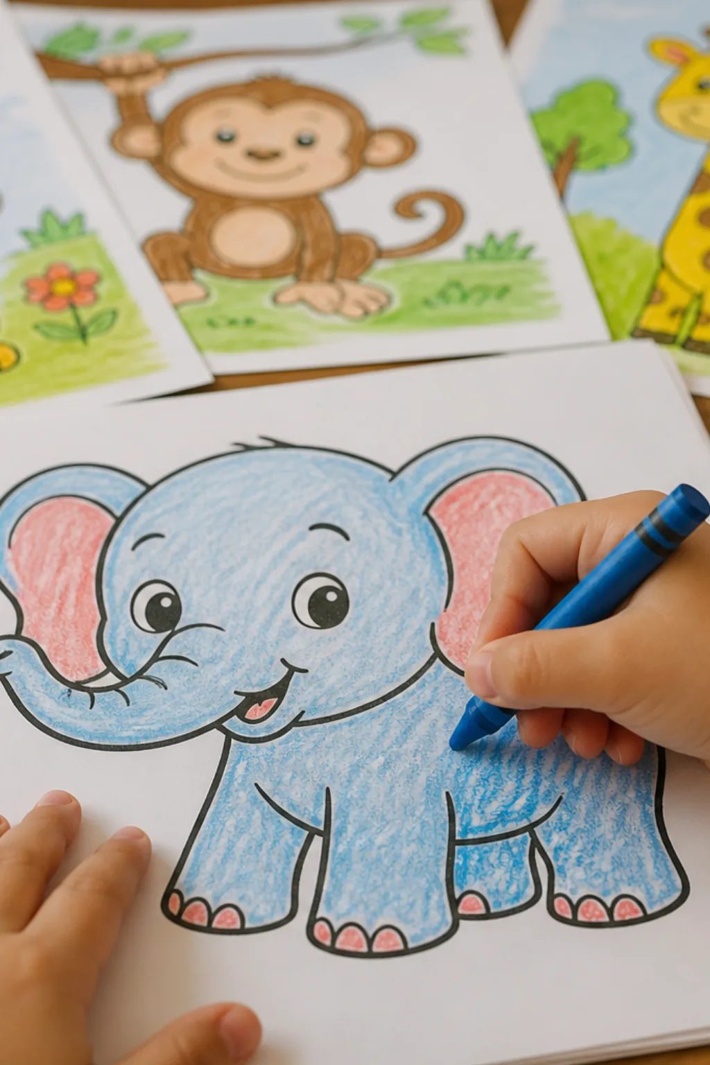 desenhos de animais em estilo cartoon para colorir - 2