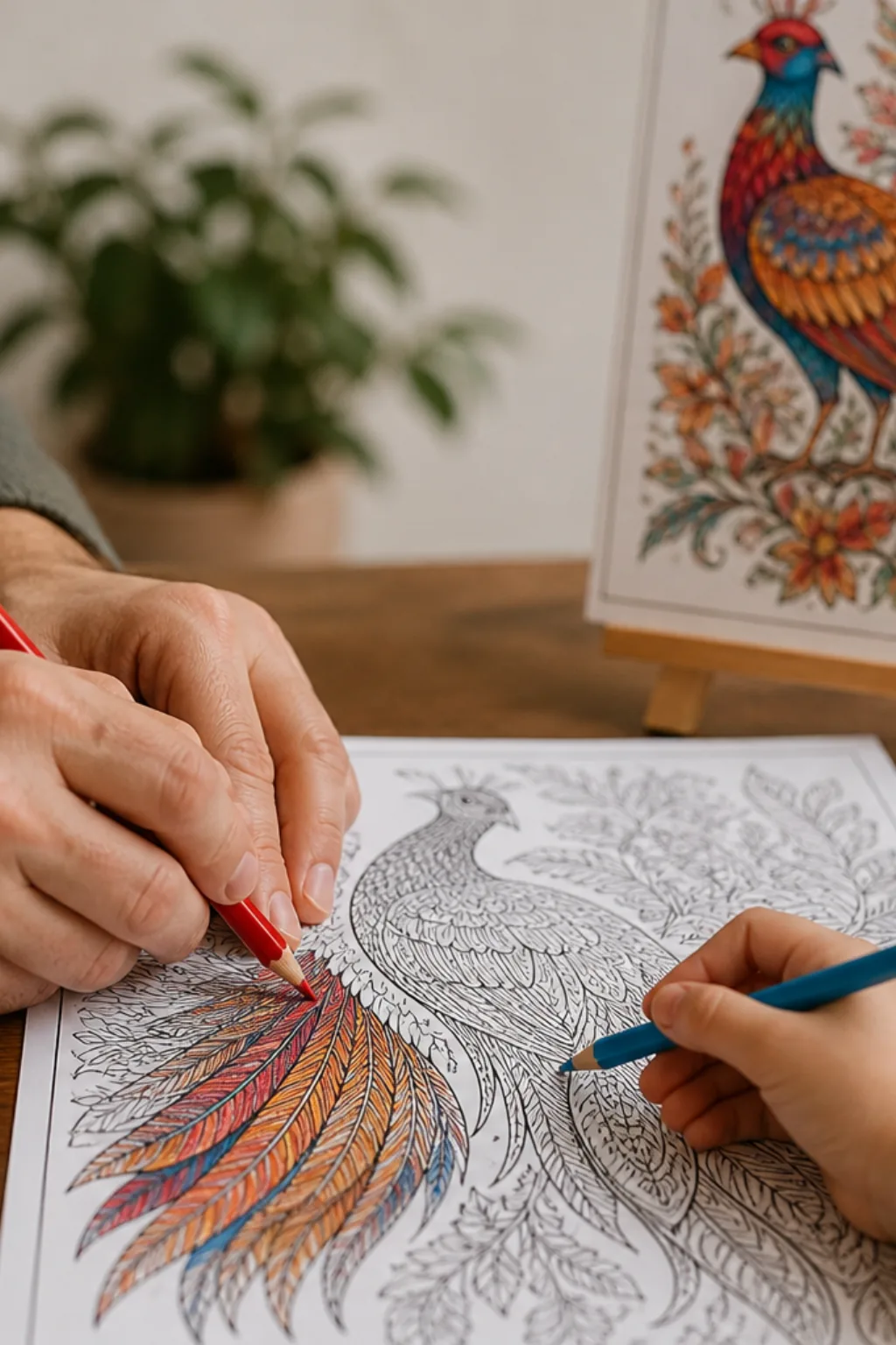 desenhos de faisão para colorir - 2