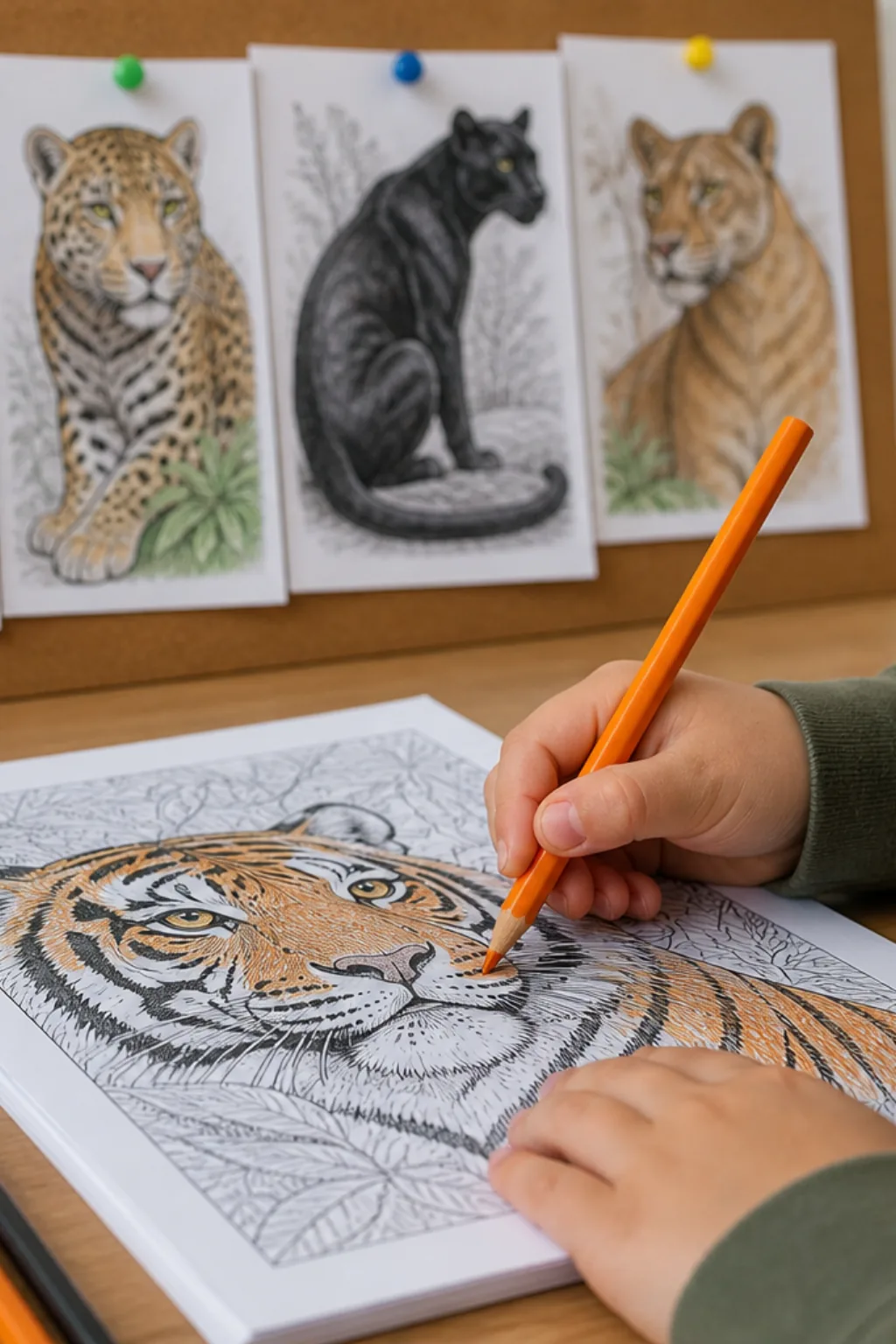 desenhos de felinos para colorir - 2