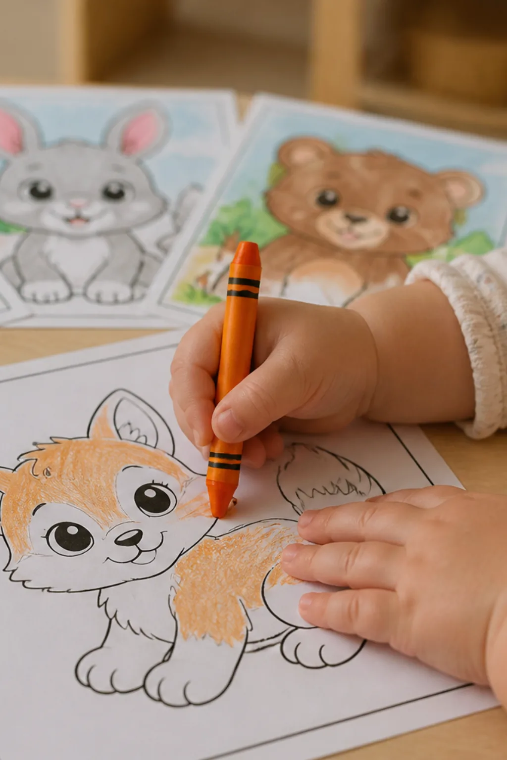 desenhos de filhotes de animais para colorir - 2
