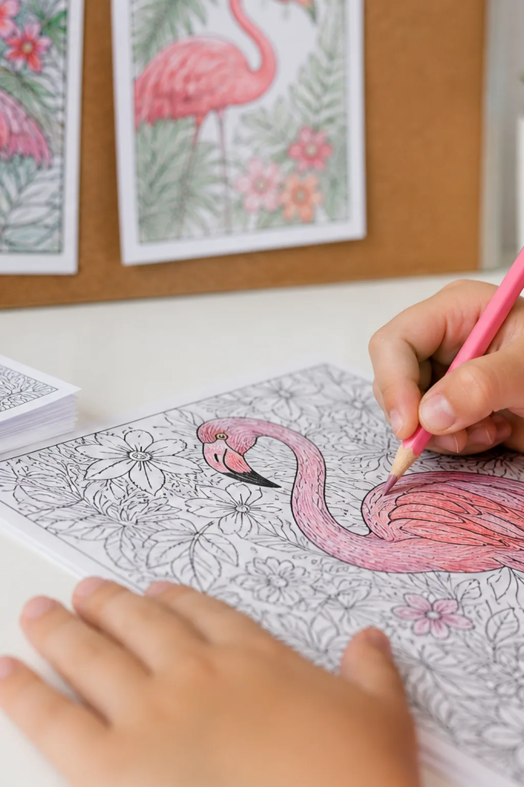 desenhos de flamingo para colorir - 2