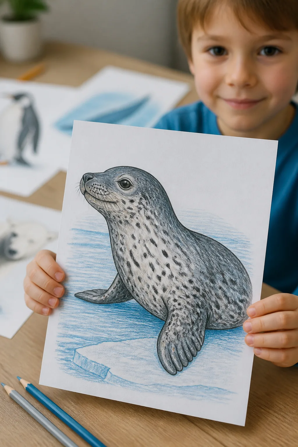 desenhos de foca-leopardo para colorir - 2