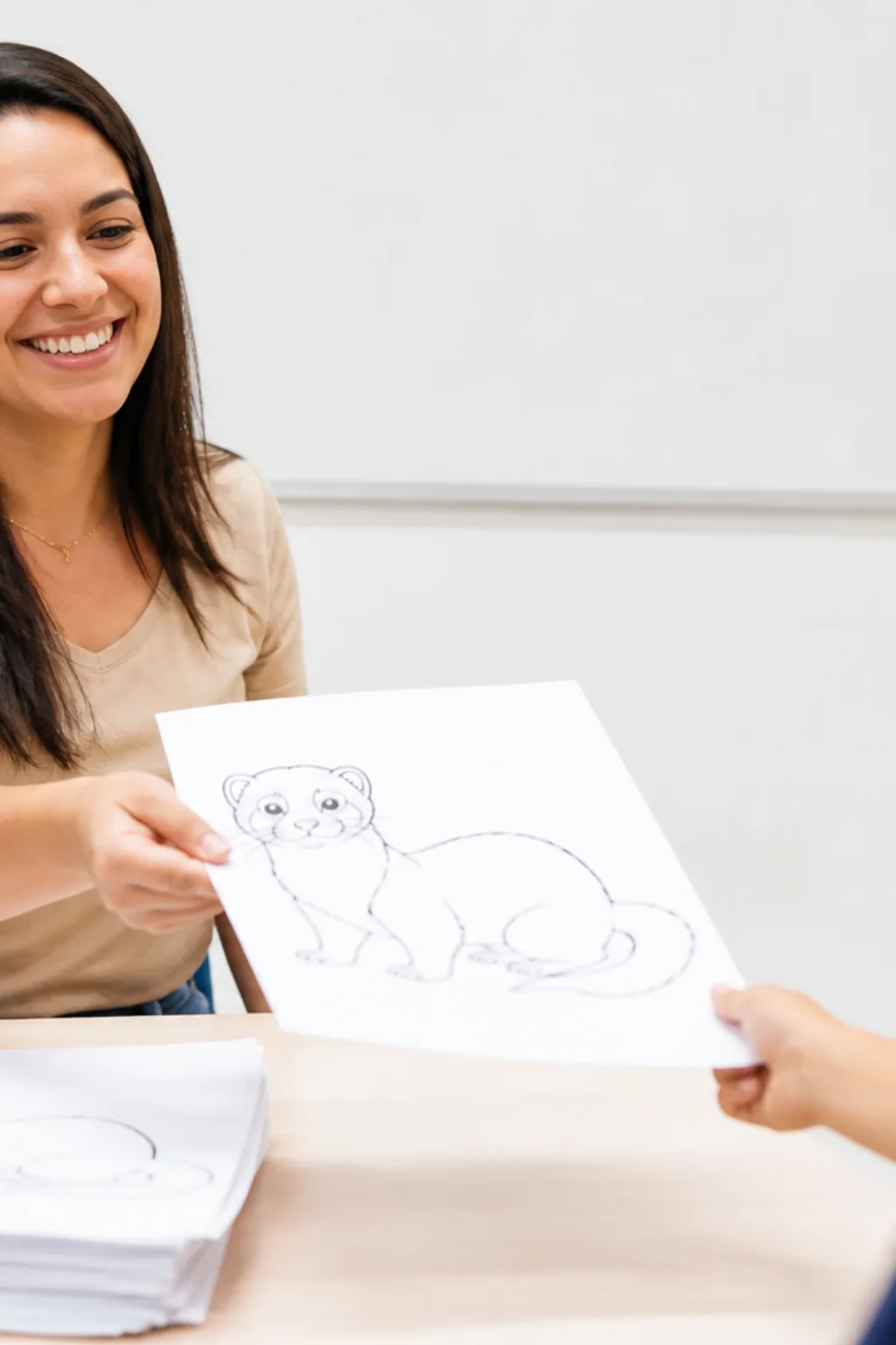 desenhos de furão para colorir - 1