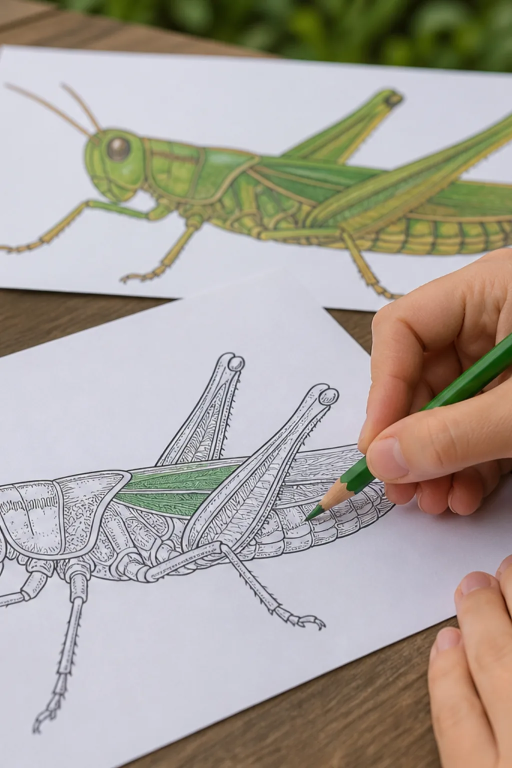 desenhos de gafanhoto para colorir - 2