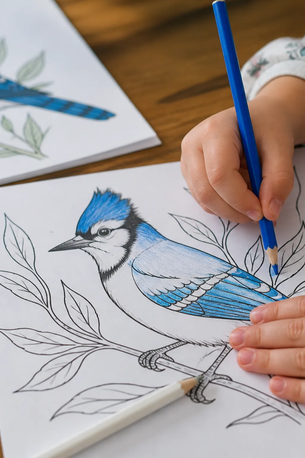 desenhos de gaio-azul para colorir - 2