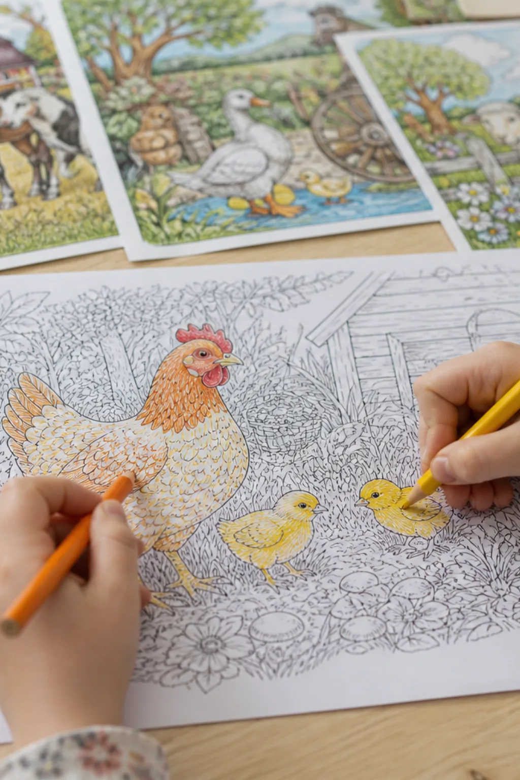 desenho de galinha para colorir - 2