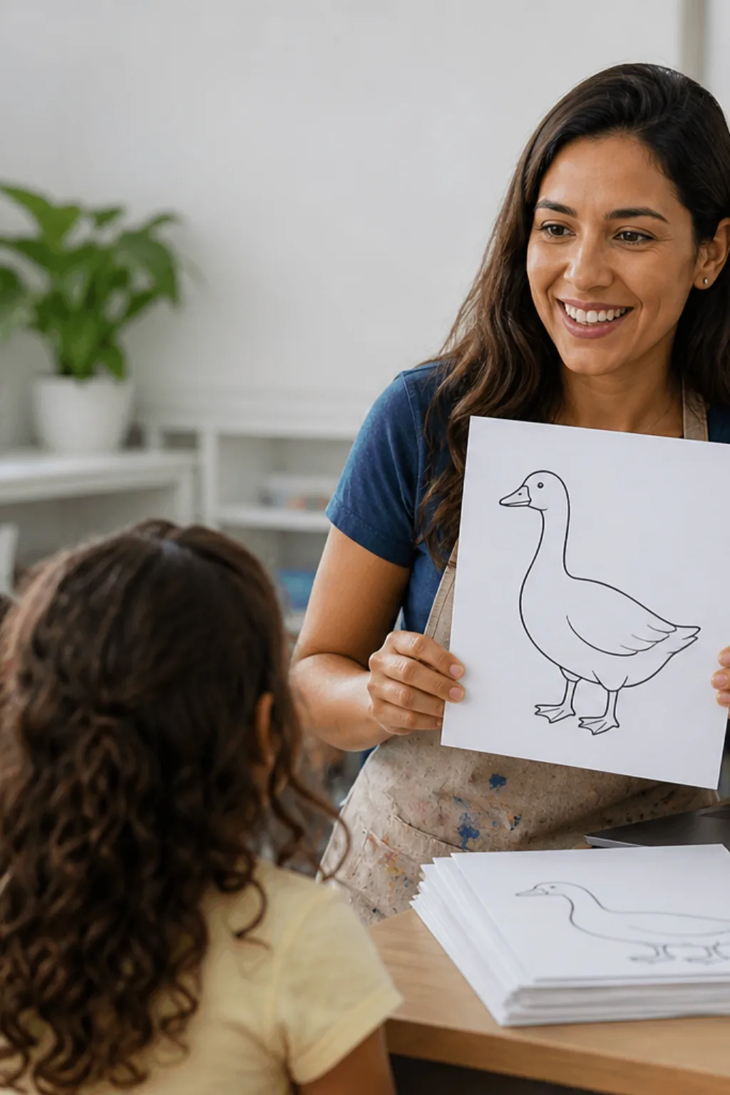 desenhos de ganso para colorir - 1
