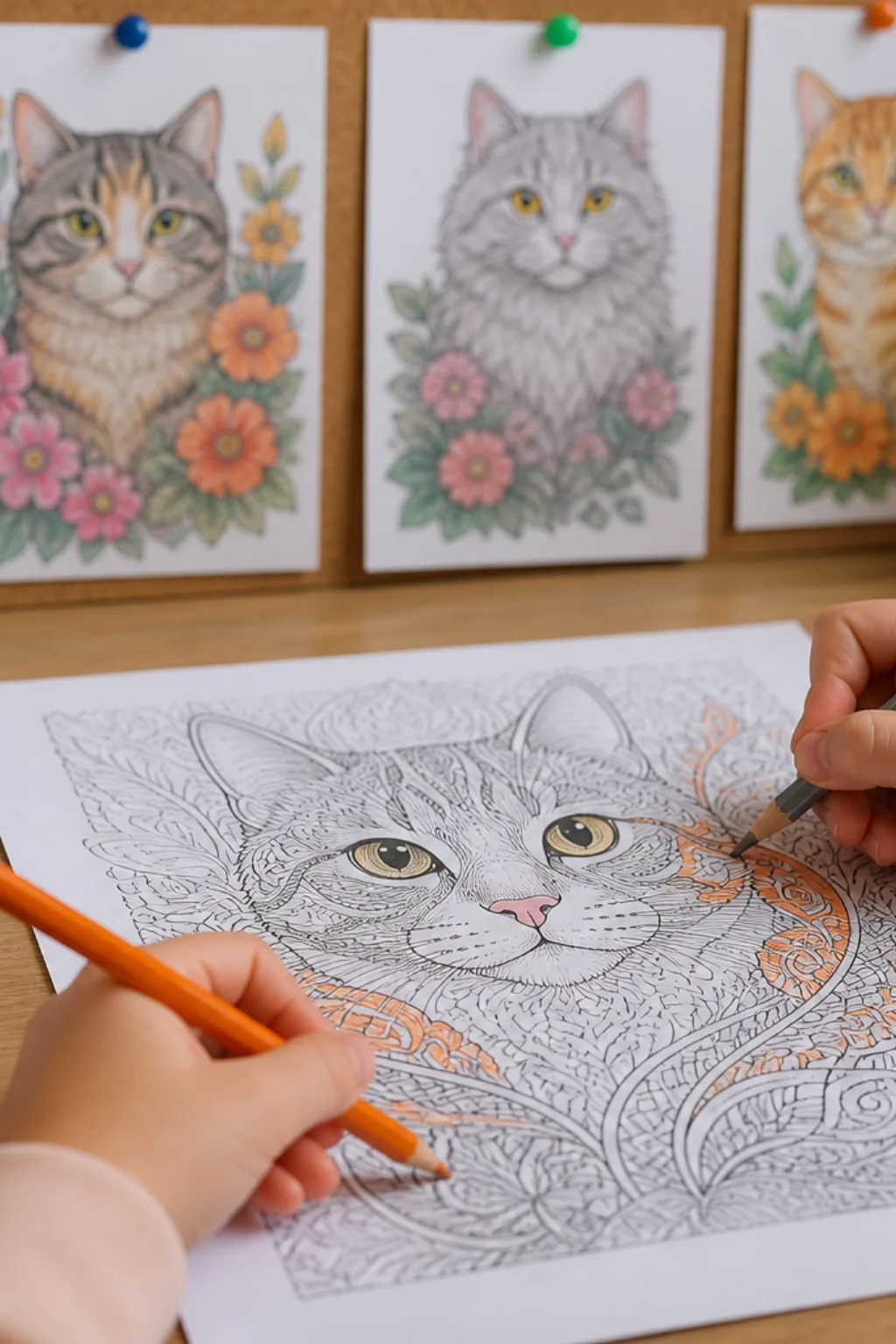 desenhos de gato para colorir - 2