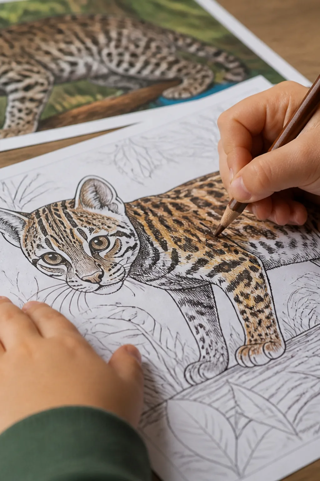 desenhos de gato-maracajá para colorir - 2