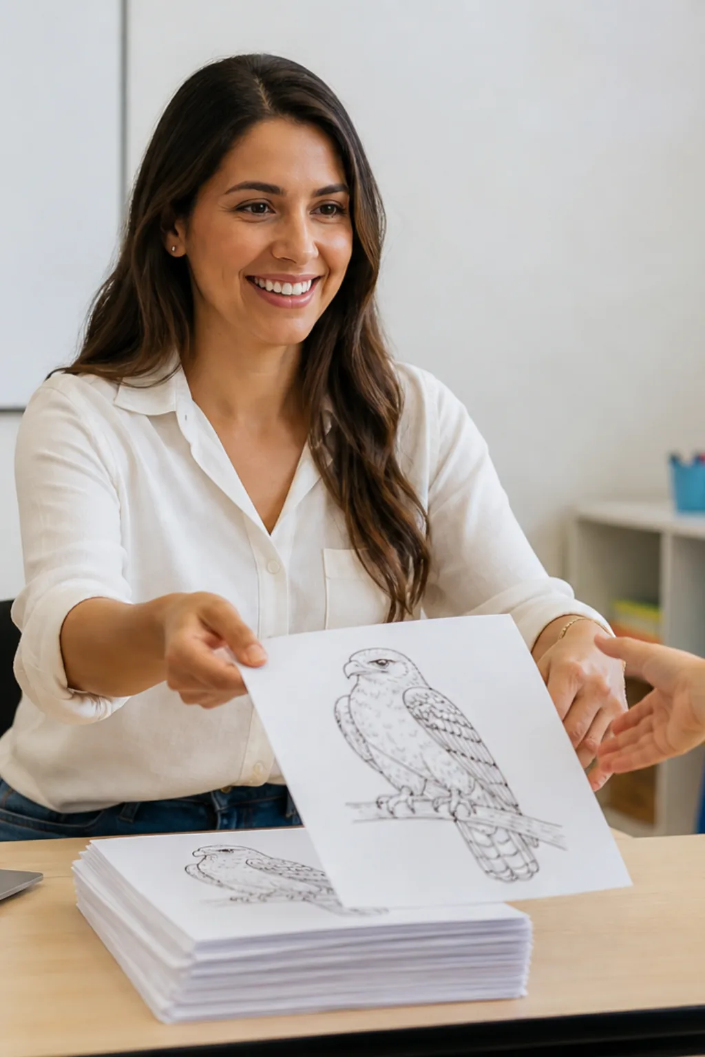 desenhos de gavião para colorir - 1