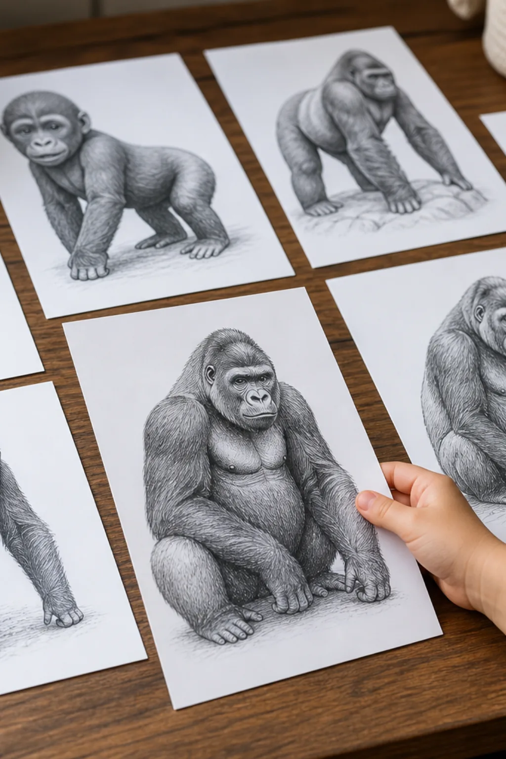 desenhos de gorila para colorir - 2