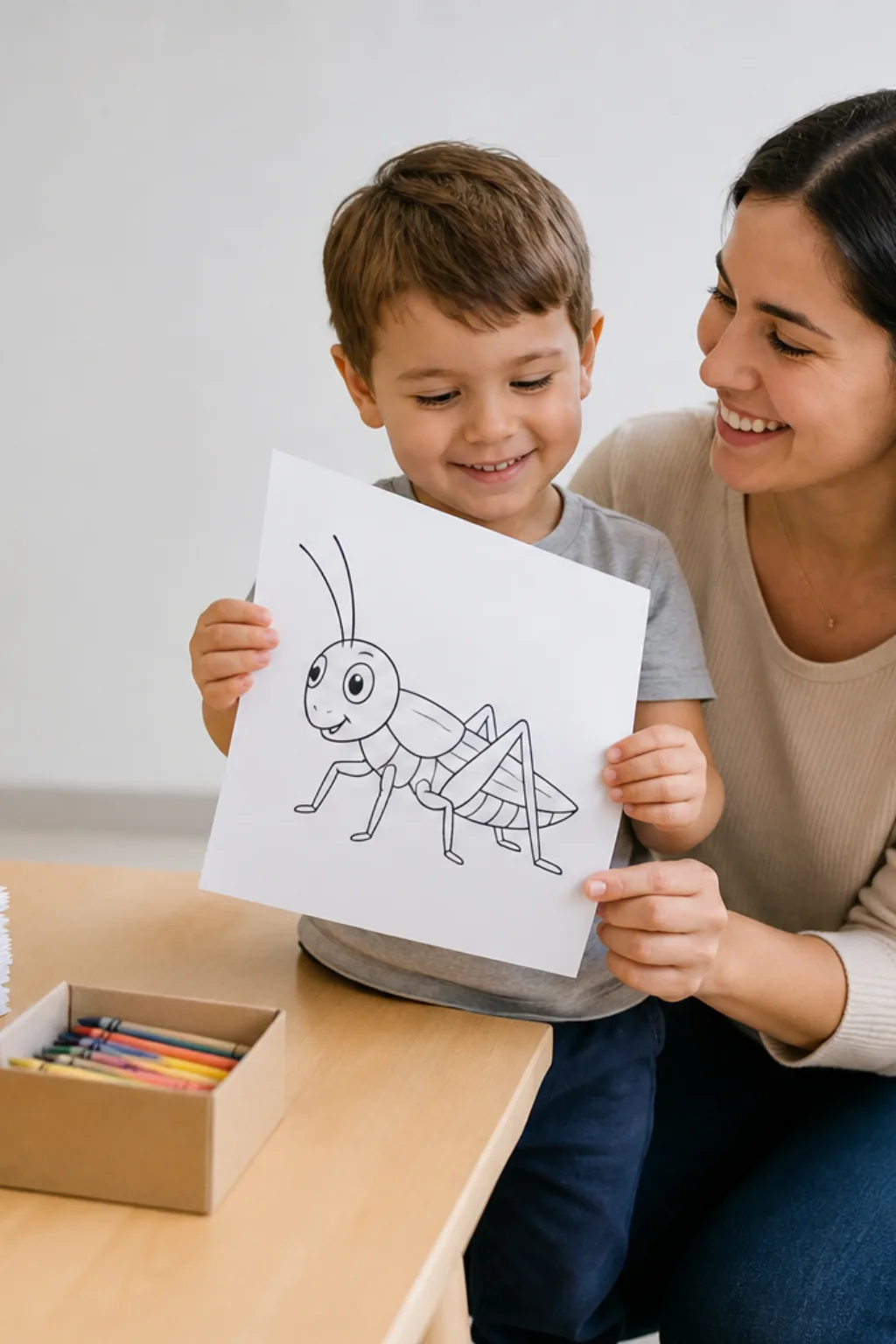 desenhos de grilo para colorir - 1