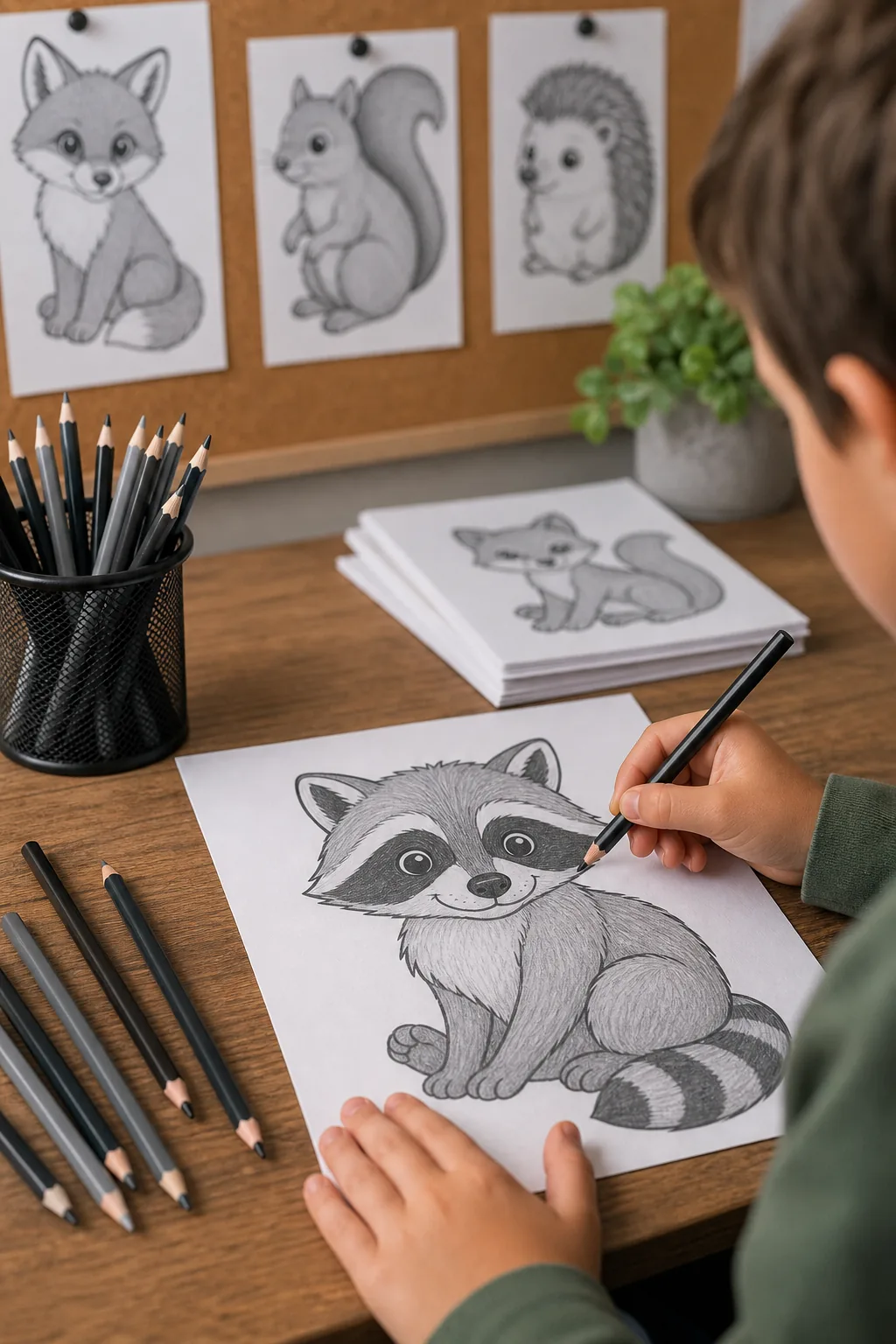 desenhos de guaxinim para colorir - 2