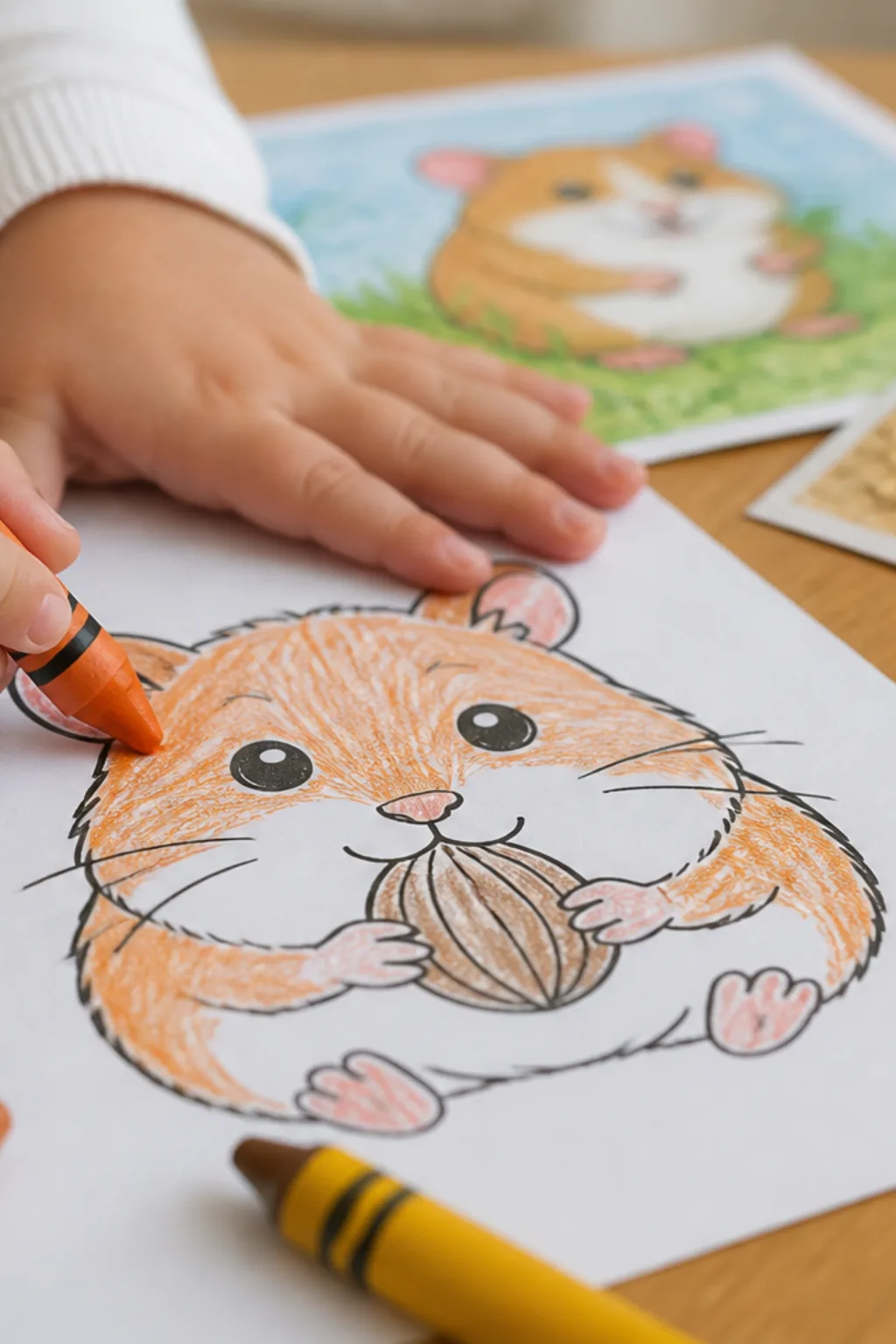desenho de hamster para colorir - 2
